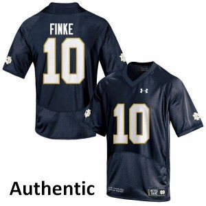 #10 Chris Finke Notre Dame Men's Authentic Stitched Jerseys Navy Blue