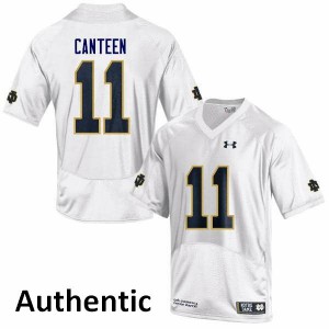 #11 Freddy Canteen UND Men's Authentic NCAA Jersey White