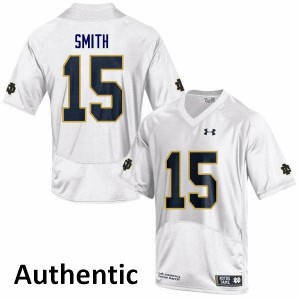 #15 Cameron Smith UND Men's Authentic Stitch Jerseys White