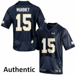 #15 John Mahoney Notre Dame Fighting Irish Men's Authentic Embroidery Jersey Navy