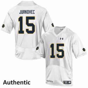#15 Phil Jurkovec University of Notre Dame Men's Authentic Player Jersey White