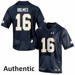 #16 C.J. Holmes Notre Dame Fighting Irish Men's Authentic Embroidery Jerseys Navy