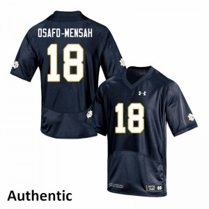 #18 Nana Osafo-Mensah Notre Dame Men's Authentic Player Jersey Navy