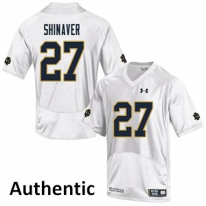 #27 Arion Shinaver Irish Men's Authentic Official Jersey White