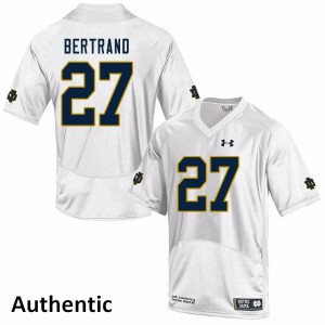 #27 JD Bertrand UND Men's Authentic Stitch Jerseys White