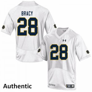 #28 TaRiq Bracy University of Notre Dame Men's Authentic NCAA Jerseys White