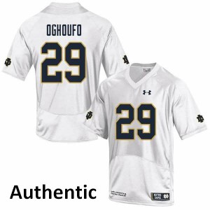 #29 Ovie Oghoufo Notre Dame Men's Authentic High School Jersey White