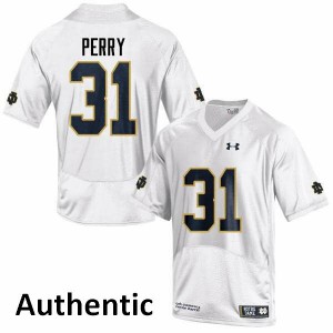 #31 Spencer Perry Notre Dame Fighting Irish Men's Authentic High School Jersey White