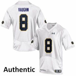 #35 Donte Vaughn Irish Men's Authentic Alumni Jersey White