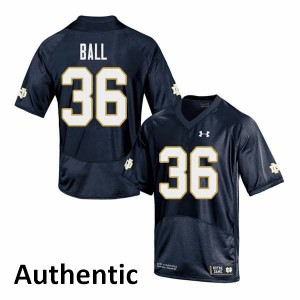 #36 Brian Ball Notre Dame Men's Authentic NCAA Jersey Navy