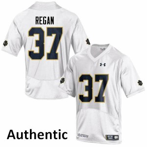 #37 Robert Regan UND Men's Authentic Stitched Jerseys White