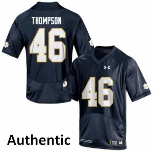 #46 Jimmy Thompson Notre Dame Men's Authentic Stitched Jersey Navy