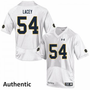 #54 Jacob Lacey UND Men's Authentic High School Jerseys White