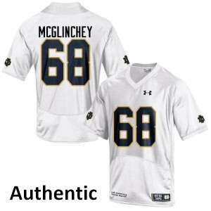 #68 Mike McGlinchey Fighting Irish Men's Authentic University Jerseys White