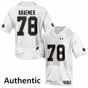 #78 Tommy Kraemer Notre Dame Men's Authentic Official Jersey White