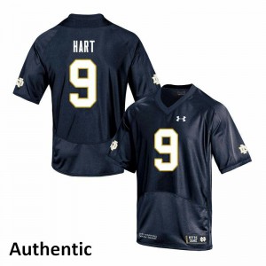 #9 Cam Hart University of Notre Dame Men's Authentic Football Jerseys Navy