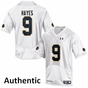 #9 Daelin Hayes UND Men's Authentic Official Jerseys White