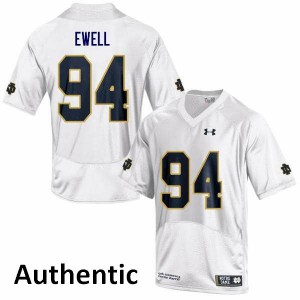 #94 Darnell Ewell University of Notre Dame Men's Authentic Football Jerseys White