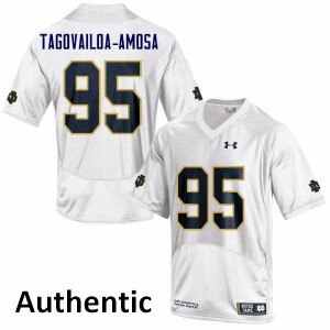 #95 Myron Tagovailoa-Amosa Irish Men's Authentic High School Jersey White