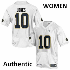 #10 Alize Jones University of Notre Dame Women's Authentic Player Jerseys White