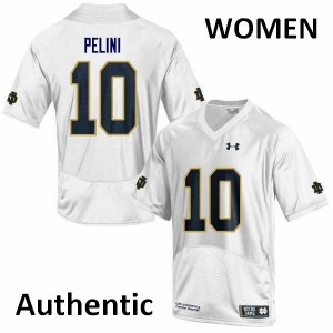 #10 Patrick Pelini Notre Dame Fighting Irish Women's Authentic College Jerseys White