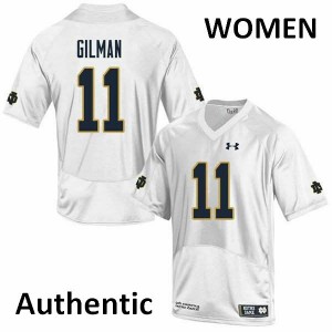 #11 Alohi Gilman University of Notre Dame Women's Authentic NCAA Jerseys White