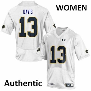 #13 Avery Davis Irish Women's Authentic Official Jersey White