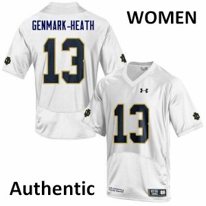 #13 Jordan Genmark-Heath UND Women's Authentic Alumni Jerseys White