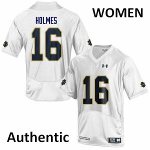 #15 C.J. Holmes Notre Dame Fighting Irish Women's Authentic Stitched Jerseys White