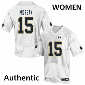#15 D.J. Morgan Fighting Irish Women's Authentic Stitch Jersey White