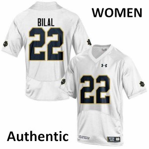 #22 Asmar Bilal Notre Dame Fighting Irish Women's Authentic NCAA Jerseys White