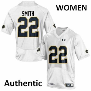 #22 Harrison Smith Fighting Irish Women's Authentic Stitched Jerseys White