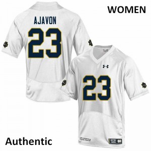 #23 Litchfield Ajavon UND Women's Authentic NCAA Jerseys White