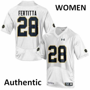 #28 Nicco Fertitta Notre Dame Women's Authentic Alumni Jersey White