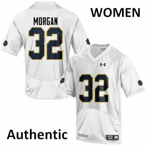 #32 D.J. Morgan Irish Women's Authentic Player Jersey White