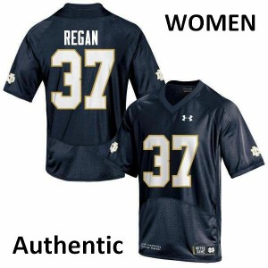#37 Robert Regan Notre Dame Women's Authentic NCAA Jerseys Navy Blue