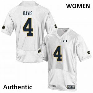 #4 Avery Davis Notre Dame Women's Authentic Embroidery Jerseys White