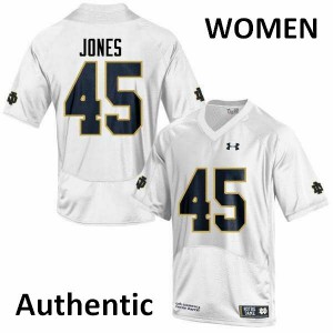#45 Jonathan Jones Irish Women's Authentic Player Jersey White