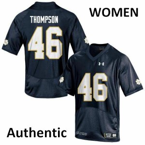 #46 Jimmy Thompson Notre Dame Fighting Irish Women's Authentic High School Jerseys Navy