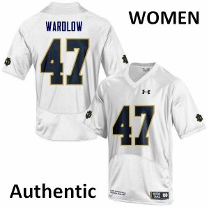 #47 Kofi Wardlow UND Women's Authentic Football Jersey White