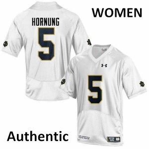 #5 Paul Hornung Notre Dame Women's Authentic Stitched Jersey White