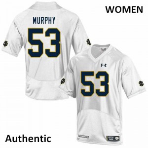 #53 Quinn Murphy University of Notre Dame Women's Authentic Official Jerseys White