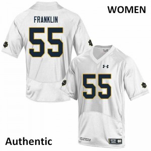 #55 Jamion Franklin UND Women's Authentic NCAA Jersey White
