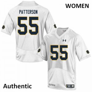 #55 Jarrett Patterson Notre Dame Women's Authentic Alumni Jersey White