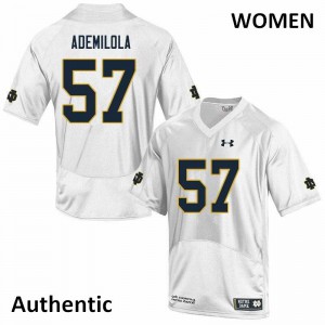 #57 Jayson Ademilola UND Women's Authentic Alumni Jersey White
