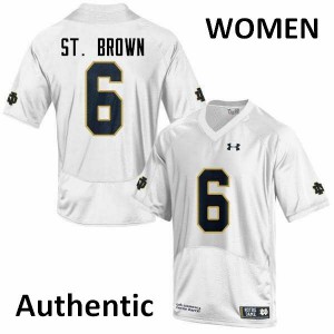 #6 Equanimeous St. Brown Fighting Irish Women's Authentic Alumni Jerseys White