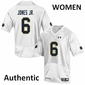 #6 Tony Jones Jr. University of Notre Dame Women's Authentic Alumni Jersey White