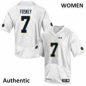 #7 Isaiah Foskey Notre Dame Fighting Irish Women's Authentic Embroidery Jerseys White