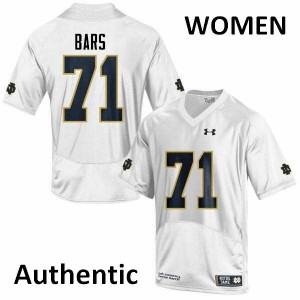 #71 Alex Bars UND Women's Authentic Official Jerseys White