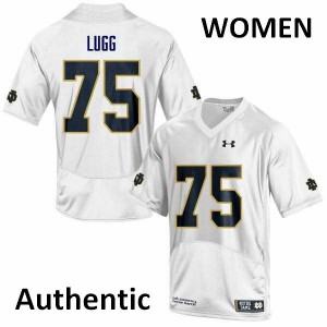 #75 Josh Lugg Notre Dame Women's Authentic Alumni Jerseys White